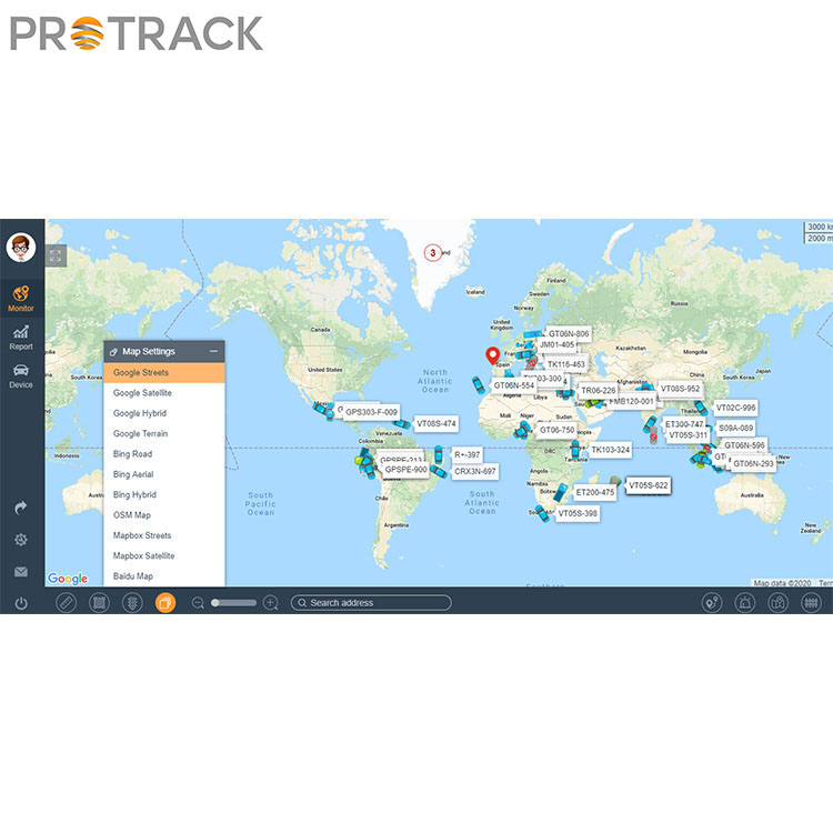 Flotetarako lineako GPS jarraipenaren software plataforma